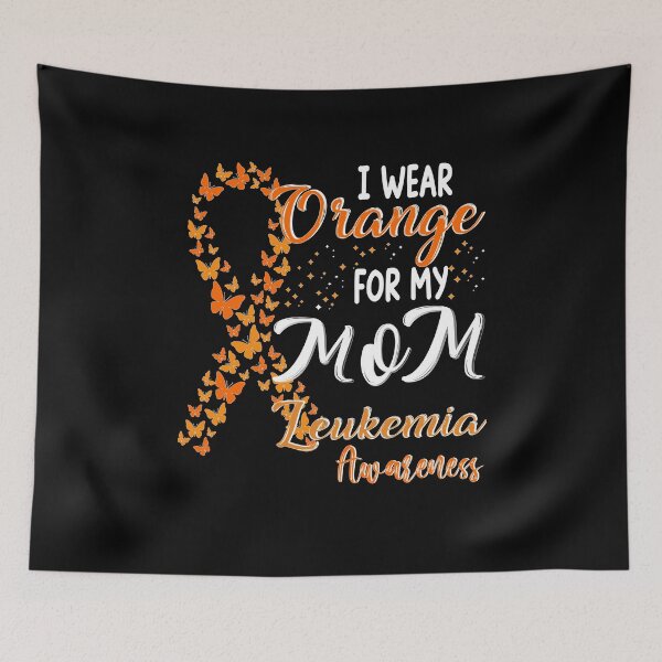 Item preview, I Wear Orange For My Mom Leukemia Awareness Butterflies designed and sold by Nocturnal-Vines.