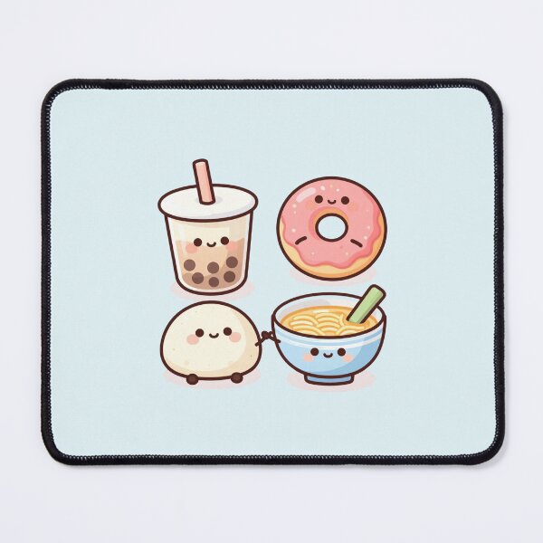 Item preview, Kawaii Snack Squad - Cute Bubble Tea, Mochi, Donut & Ramen designed and sold by KhadijaBatool38.