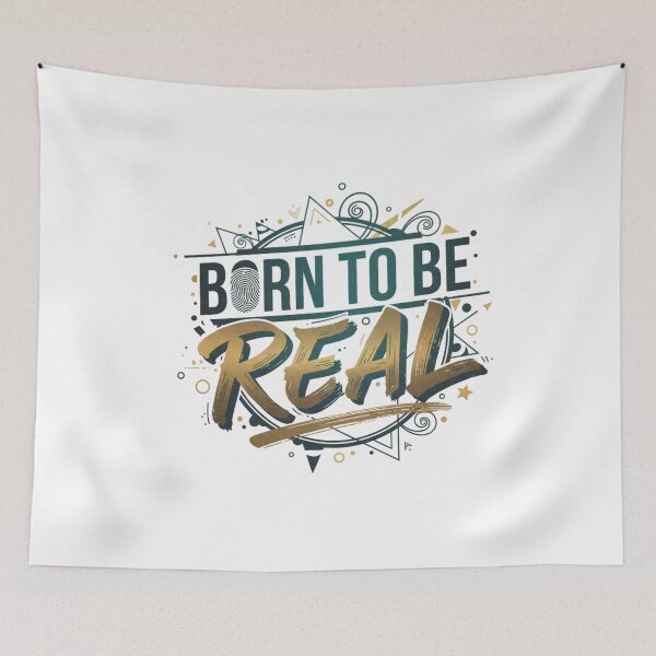 Item preview, Born To Be Real T-Shirt designed and sold by ClickNCart Zone.