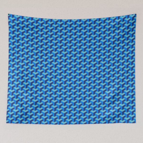 Item preview, blue abstract art pattern designed and sold by Metaverse8.