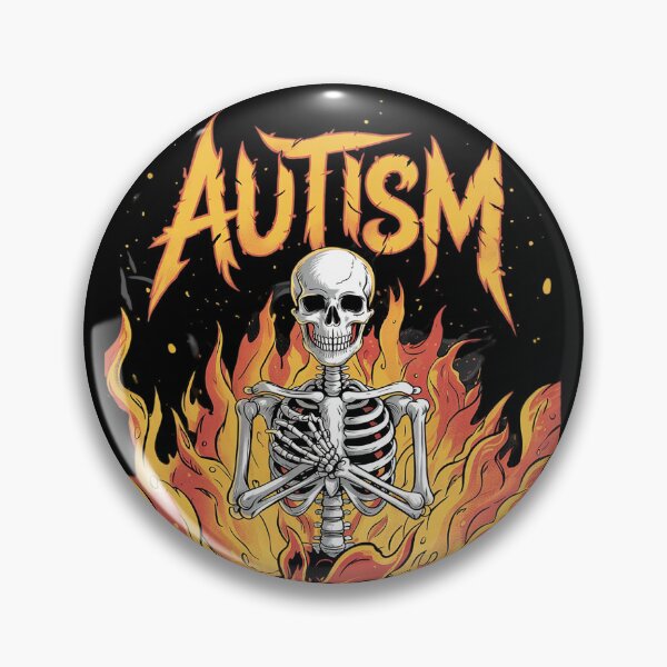 Item preview, Autistic and Gay Skeleton Autism Skeleton Meme  designed and sold by PowAcademy.