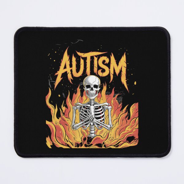 Item preview, Autistic and Gay Skeleton Autism Skeleton Meme  designed and sold by PowAcademy.