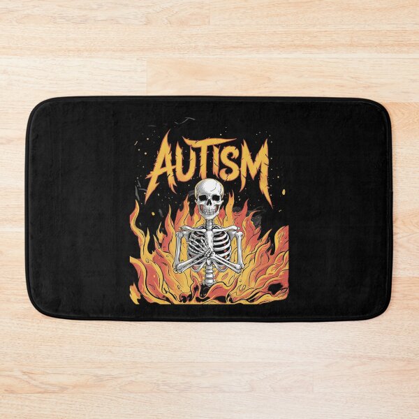 Item preview, Autistic and Gay Skeleton Autism Skeleton Meme  designed and sold by PowAcademy.