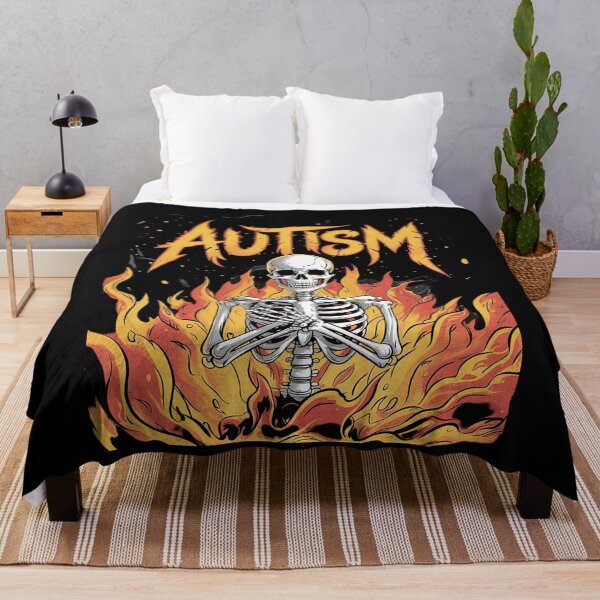Item preview, Autistic and Gay Skeleton Autism Skeleton Meme  designed and sold by PowAcademy.