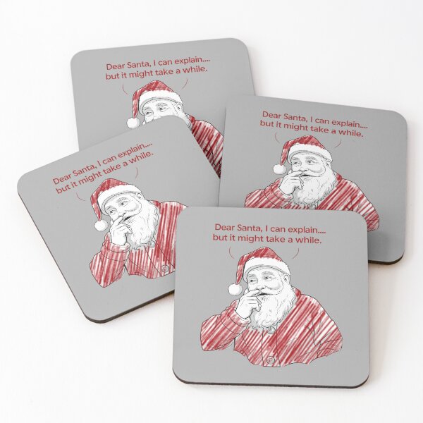 Item preview, “Dear Santa… I Swear It’s Not What It Looks Like!” designed and sold by SamartkitDesign.