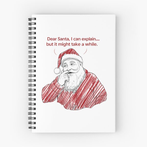Item preview, “Dear Santa… I Swear It’s Not What It Looks Like!” designed and sold by SamartkitDesign.