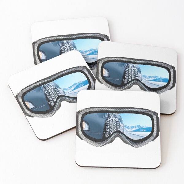 Item preview,  snow in the mountens with ski goggles designed and sold by Yassine SEBA.