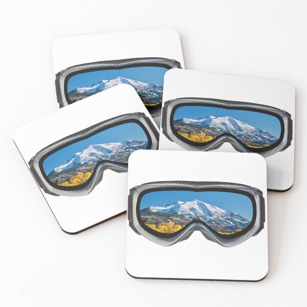 Item preview,  snow in the mountens with ski goggles designed and sold by Yassine SEBA.