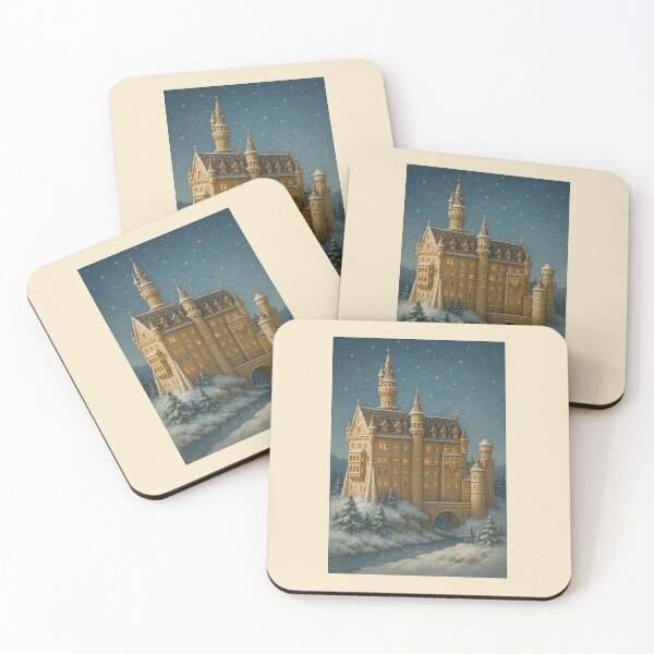 Item preview, Gingerbread Neuschwanstein Castle – Enchanted Bavarian Christmas Scene designed and sold by Novel Works Studio.