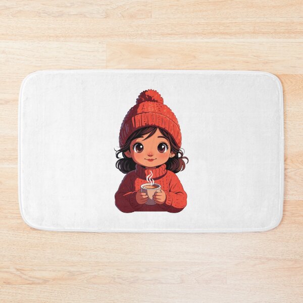 Item preview, Cute Winter Girl Holding Warm Tea designed and sold by Jagruti_Artzone.