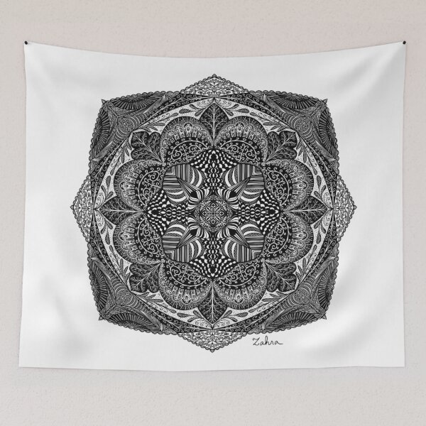 Item preview, Open up — Detailed Black Mandala Art  designed and sold by MelZahrArt.