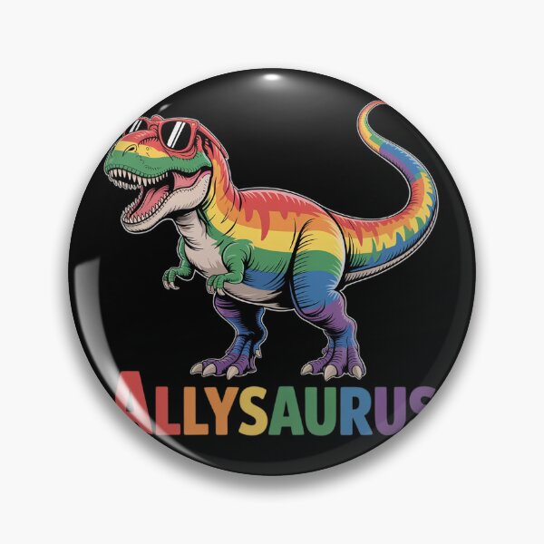 Item preview, Dinosaur Rainbow Flag Ally LGBT Allysaurus LGBT Pride  designed and sold by PowAcademy.