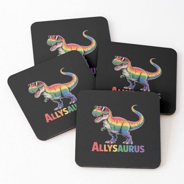 Item preview, Dinosaur Rainbow Flag Ally LGBT Allysaurus LGBT Pride  designed and sold by PowAcademy.