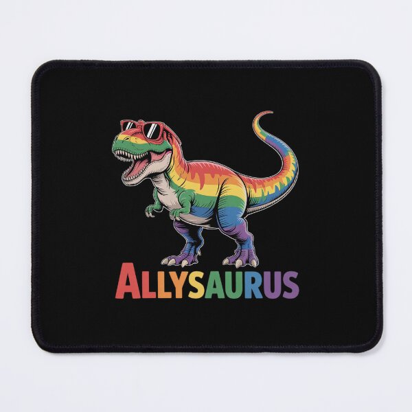 Item preview, Dinosaur Rainbow Flag Ally LGBT Allysaurus LGBT Pride designed and sold by PowAcademy.