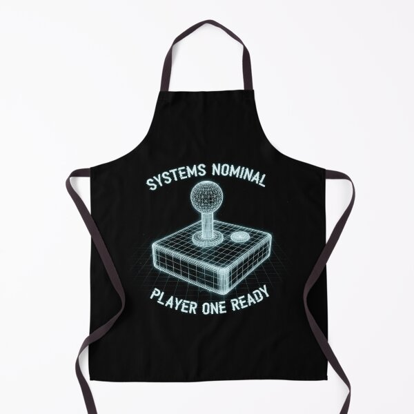 Item preview, Systems Nominal Player One Ready Retro Wireframe Arcade Joystick designed and sold by SerenadeArtHub.