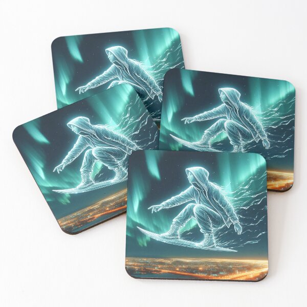 Item preview, Surfing the Northern Lights, Ai Generated Art  designed and sold by ACC .