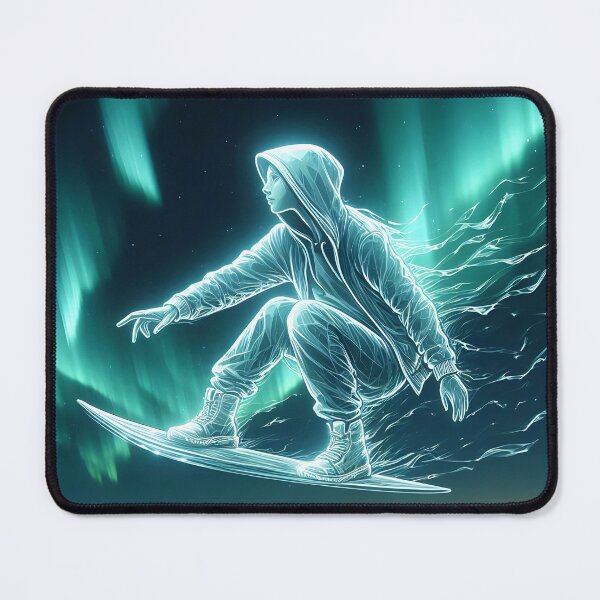 Item preview, Surfing the Northern Lights, Ai Generated Art  designed and sold by ACC .