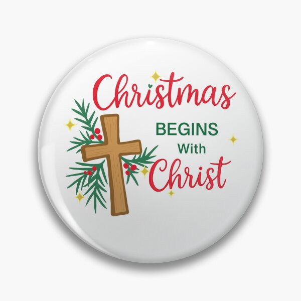 Item preview, Christmas begins with Christ handlettered quote designed and sold by Ivanadesignart.
