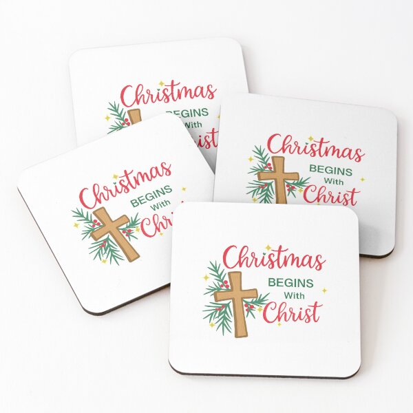Item preview, Christmas begins with Christ handlettered quote designed and sold by Ivanadesignart.