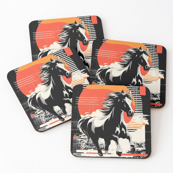 Item preview, Modern asian illustrations of Chinese New Year, red Horse designed and sold by Ariadna de Raadt.