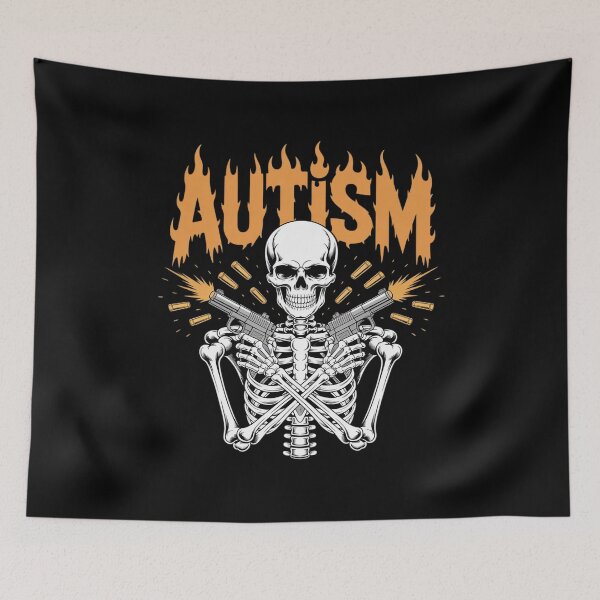 Item preview, Autism Skeleton Meme for Men Women Kids1  designed and sold by MythWoot.
