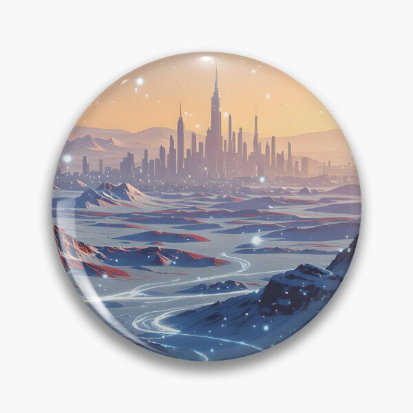 Item preview, Futuristic Winter Cityscape Snow designed and sold by AnimalAirtistry.
