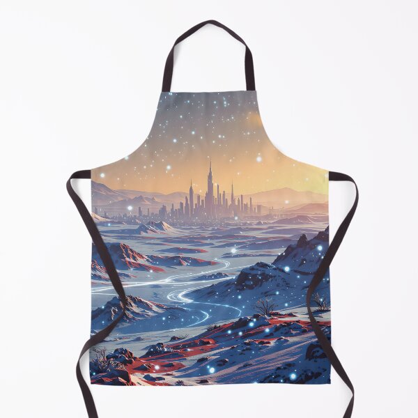 Item preview, Futuristic Winter Cityscape Snow designed and sold by AnimalAirtistry.