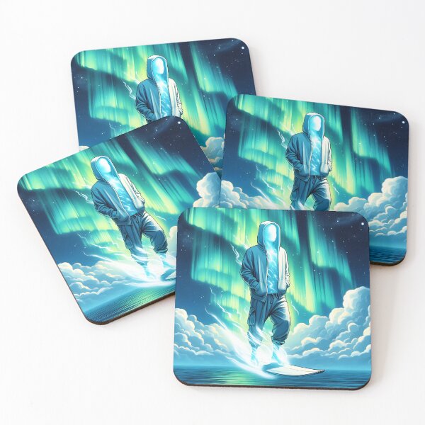 Item preview, Surfing the Northern Lights, Ai Generated Art  designed and sold by ACC .