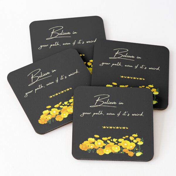 Item preview, "Weird Path, Bright Blooms" designed and sold by Hadiya-Bravo-Art.