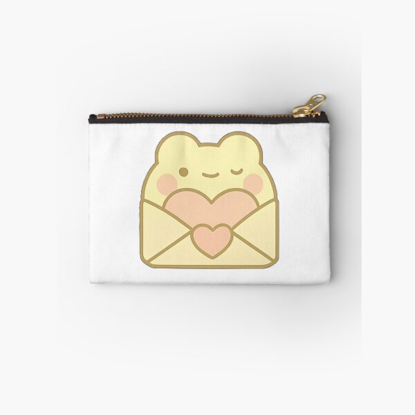 Item preview, Kawaii Mochi Valentine's Letter Frog Sticker designed and sold by BluesSketchbook.
