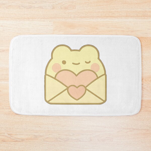 Item preview, Kawaii Mochi Valentine's Letter Frog Sticker designed and sold by BluesSketchbook.