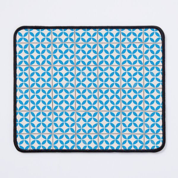 Item preview, Clear Blue Circles Tile Pattern - Seamless Mediterranean Ceramic Art - Vintage Portuguese Spanish Hydraulic Mosaic designed and sold by PauRicart.