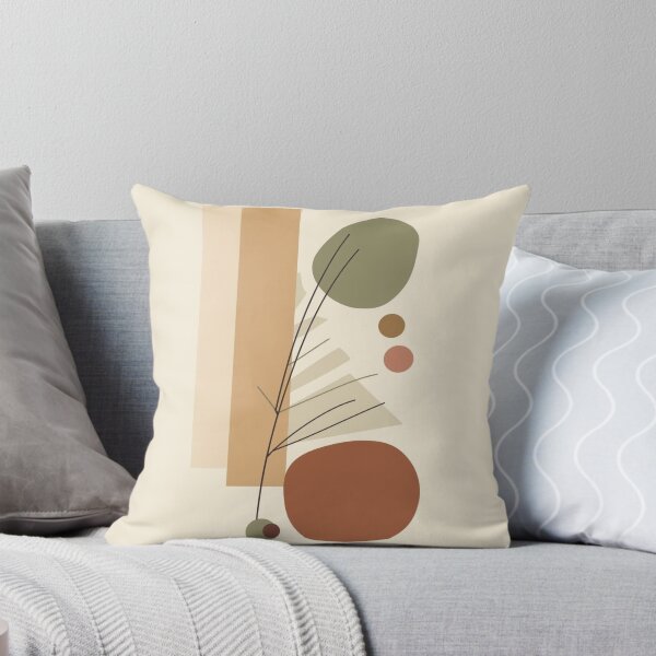 Item preview, Mid-Century Botanical Abstract Art | Minimalist Leaves & Geometric Shapes designed and sold by AM-little-shop.