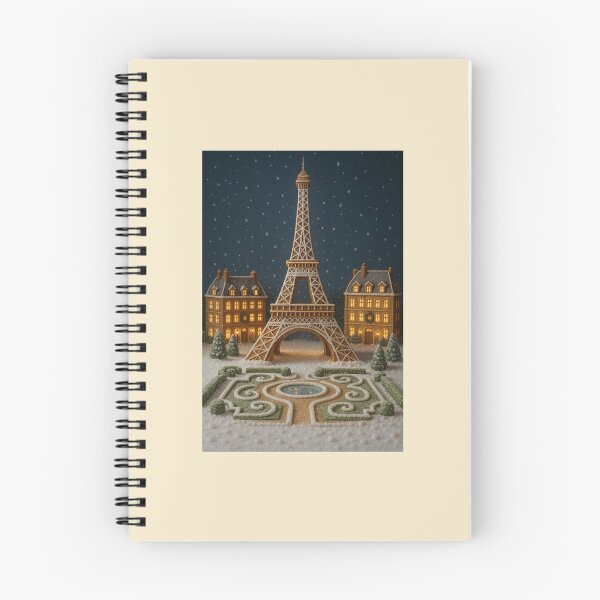 Item preview, Gingerbread Eiffel Tower – Enchanted Paris & Tuileries Christmas Scene designed and sold by Novel Works Studio.