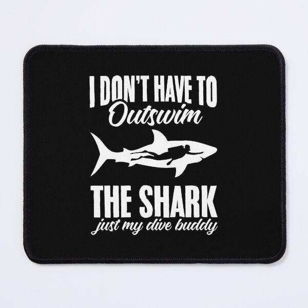 Item preview, Funny Scuba Diving Shark Pun Diver Down Flag Scuba Diver designed and sold by EricaMaude1.