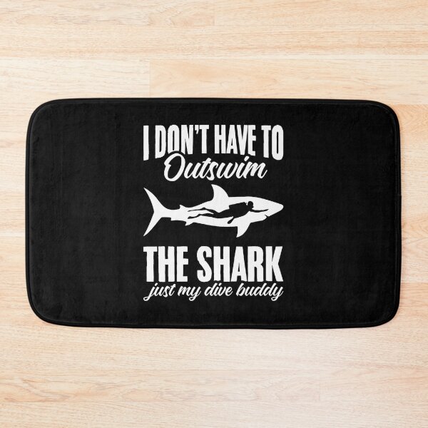 Item preview, Funny Scuba Diving Shark Pun Diver Down Flag Scuba Diver designed and sold by EricaMaude1.
