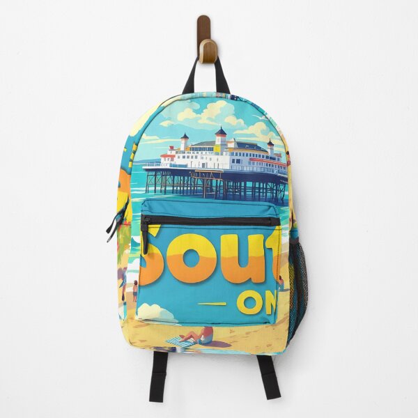 Item preview, Southend-on-Sea, Essex, England: Vintage-Style Painterly Travel Poster designed and sold by LSVart.