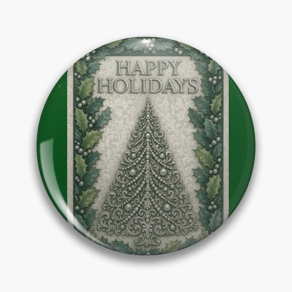 Item preview, Pearl Christmas Tree & Holly - Happy Holidays designed and sold by DesignsByPrnces.