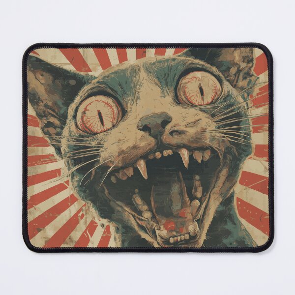 Item preview, Horror cat in vintage poster style designed and sold by drizzd.