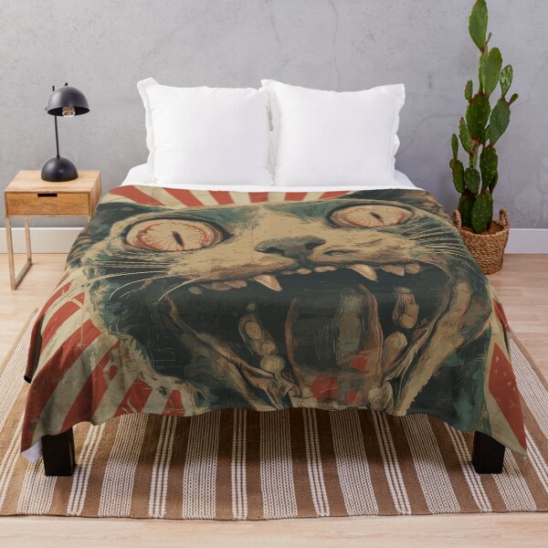 Item preview, Horror cat in vintage poster style designed and sold by drizzd.