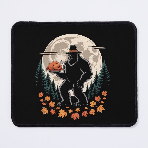 Item preview, Bigfoot Pilgrim Roasted Turkey Thanksgiving Day designed and sold by MeowtivationP.