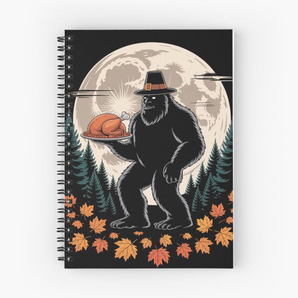 Item preview, Bigfoot Pilgrim Roasted Turkey Thanksgiving Day designed and sold by MeowtivationP.