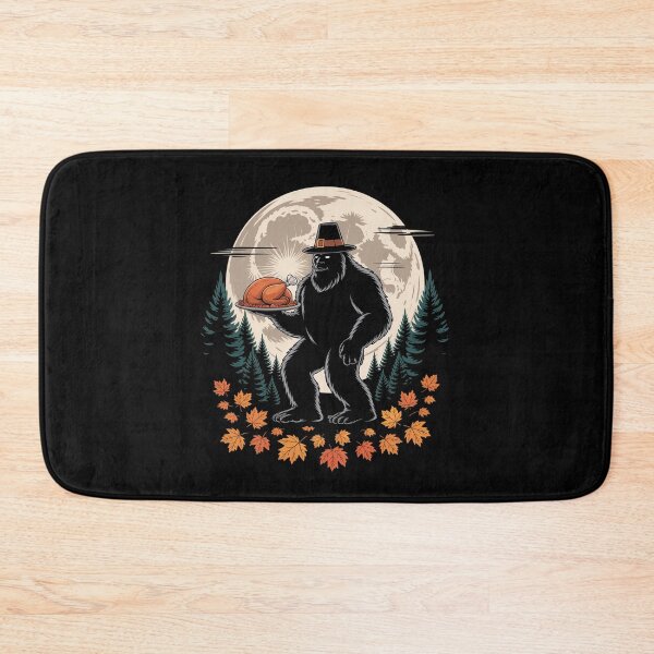 Item preview, Bigfoot Pilgrim Roasted Turkey Thanksgiving Day designed and sold by MeowtivationP.