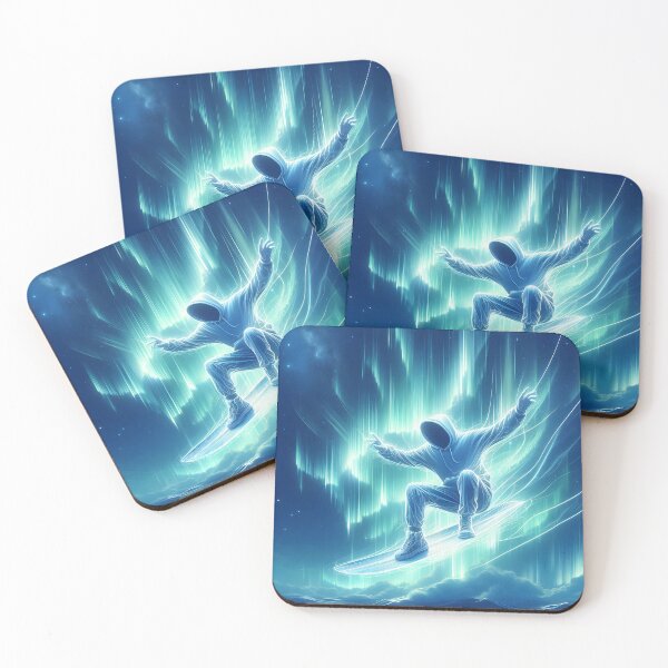 Item preview, Surfing the Northern Lights, Ai Generated Art  designed and sold by ACC .