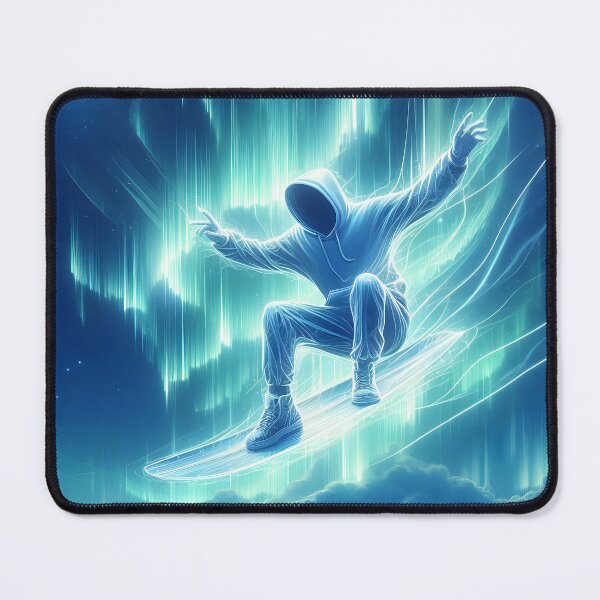 Item preview, Surfing the Northern Lights, Ai Generated Art  designed and sold by ACC .