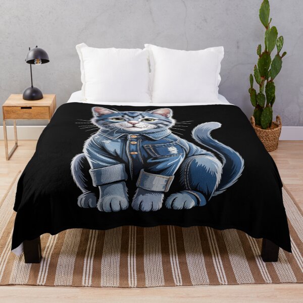 Item preview, Cat Denim Lover designed and sold by RayhendersonArt.