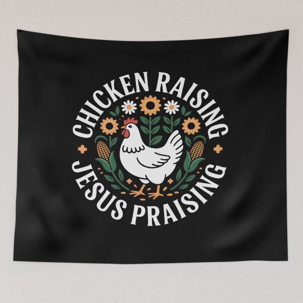 Item preview, Chicken Raising Praising designed and sold by RayhendersonArt.