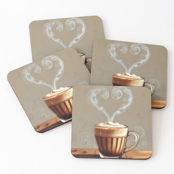Item preview, Heart-Shaped Steam Rising from Chai designed and sold by Jagruti_Artzone.