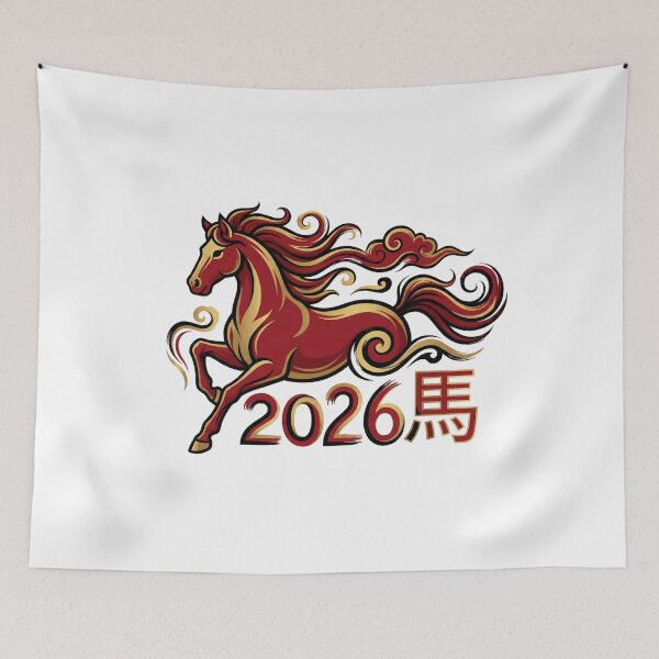 Item preview, Majestic Red 2026 Year of the Horse Chinese Zodiac Gold Edition designed and sold by xMErCUrY03x.
