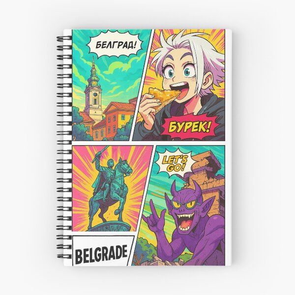 Item preview, Crazy Belgrade – Colorful Comic Print designed and sold by TaRoPonn.